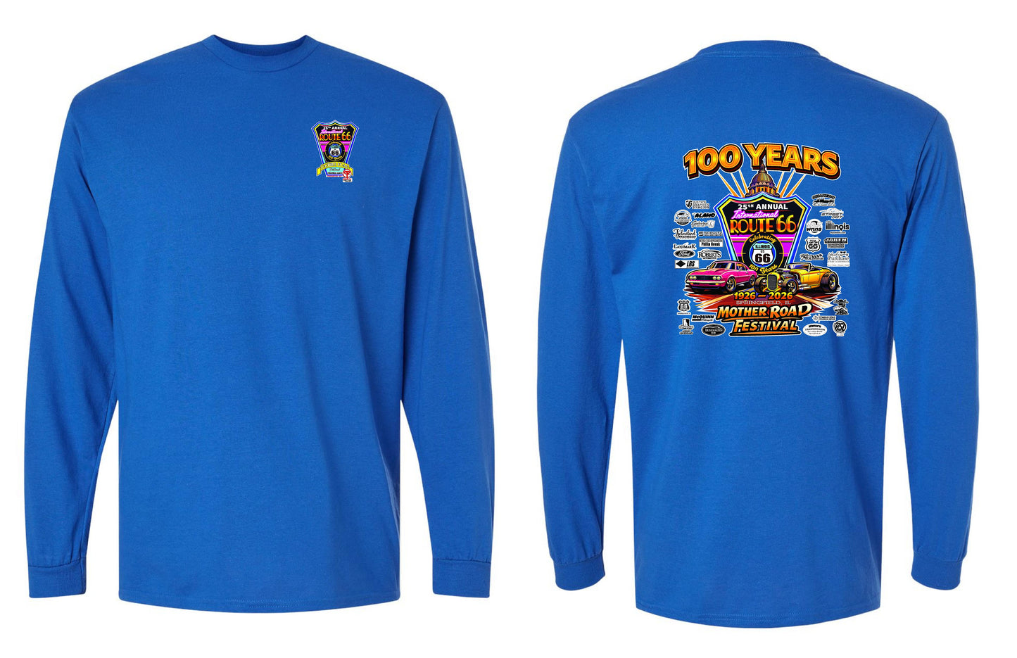 25TH ANNUAL ROUTE 66 MOTHER ROAD FESTIVAL 2026 UNISEX LONG SLEEVE (P.8400)