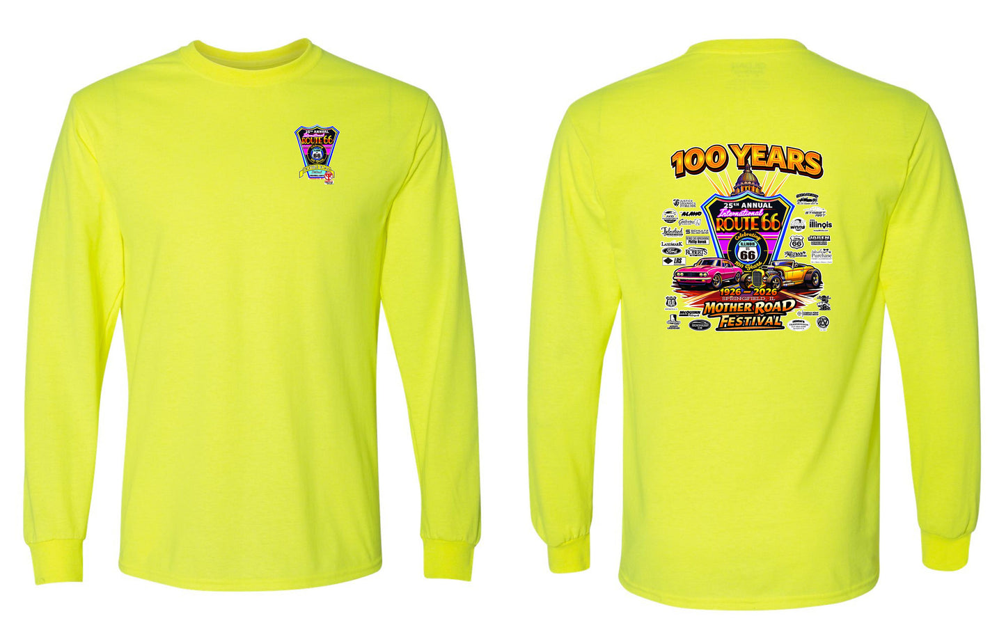 25TH ANNUAL ROUTE 66 MOTHER ROAD FESTIVAL 2026 UNISEX LONG SLEEVE (P.8400)