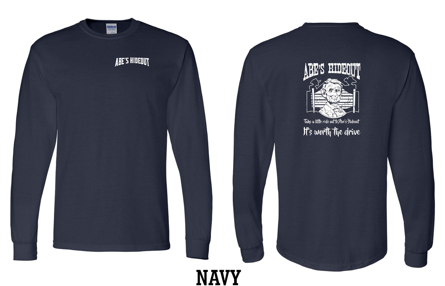 ABE'S HIDEOUT YOUTH LONG SLEEVE T-SHIRT (P.5400B)