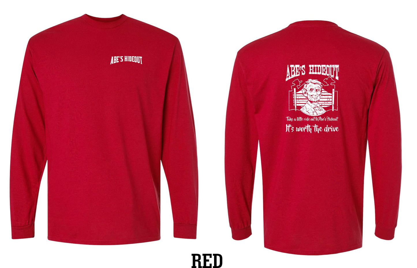 ABE'S HIDEOUT YOUTH LONG SLEEVE T-SHIRT (P.5400B)