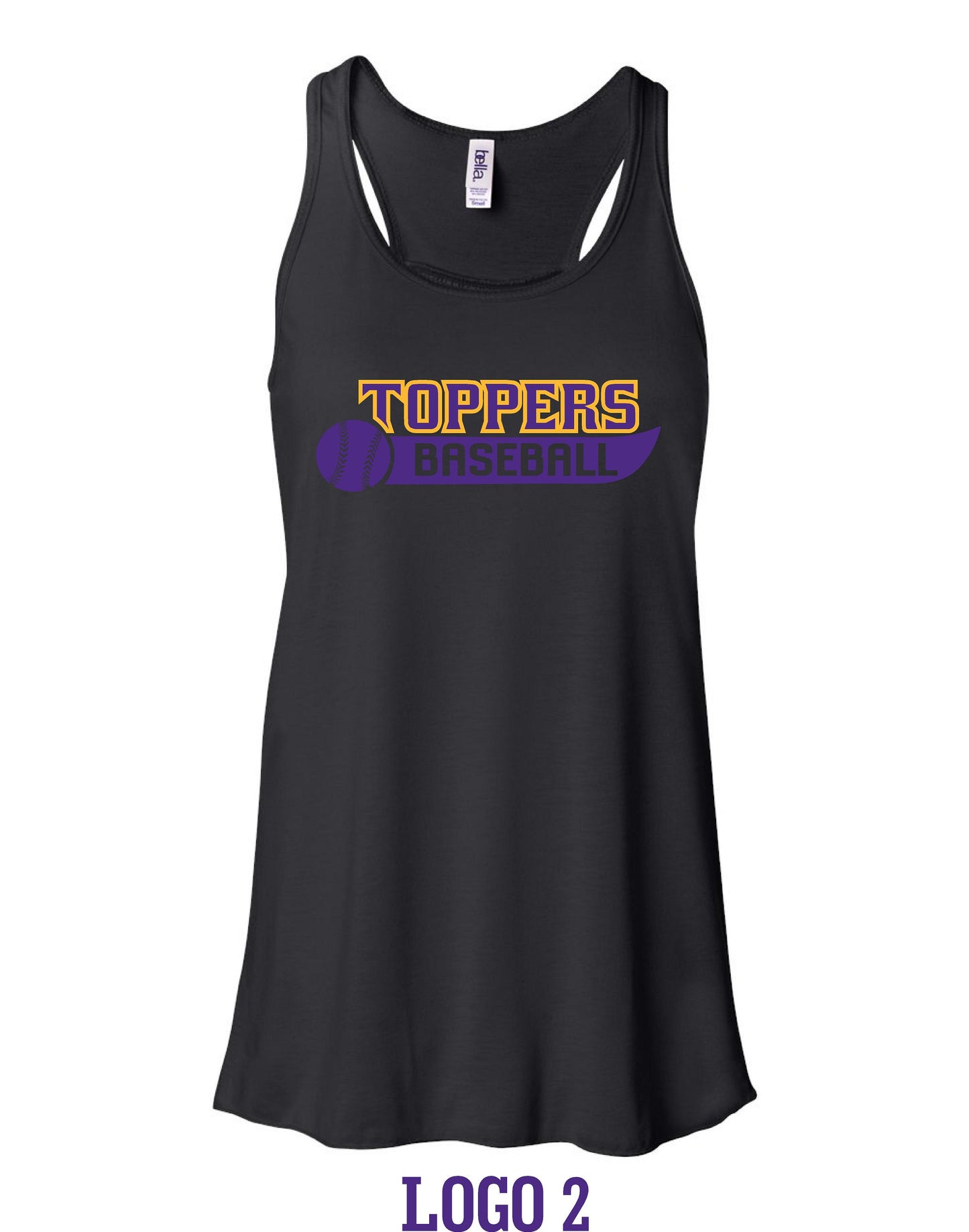 Mount Pulaski Toppers BELLA + CANVAS - Women's Flowy Racerback Tank (P.8800)