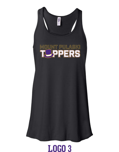 Mount Pulaski Toppers BELLA + CANVAS - Women's Flowy Racerback Tank (P.8800)