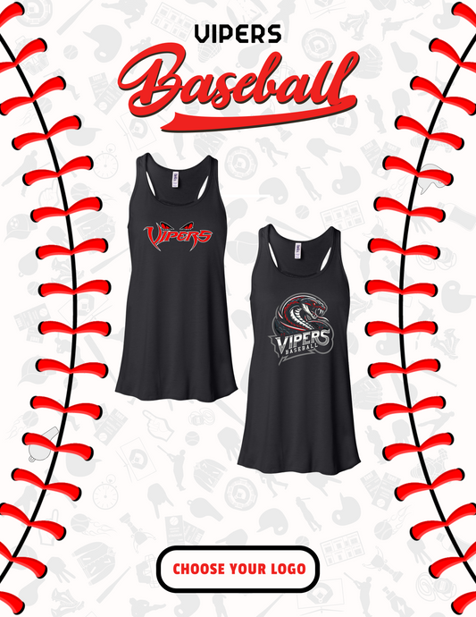 Vipers Baseball Ladies/Girls Bella Racerback Tank (8800, 8800Y)