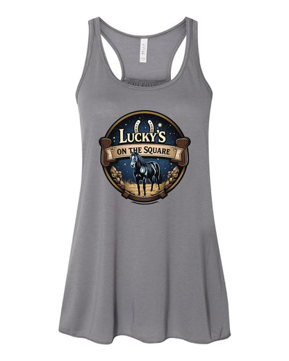LUCKY'S ON THE SQUARE BELLA + CANVAS - Women's Flowy Racerback Tank (P.8800)