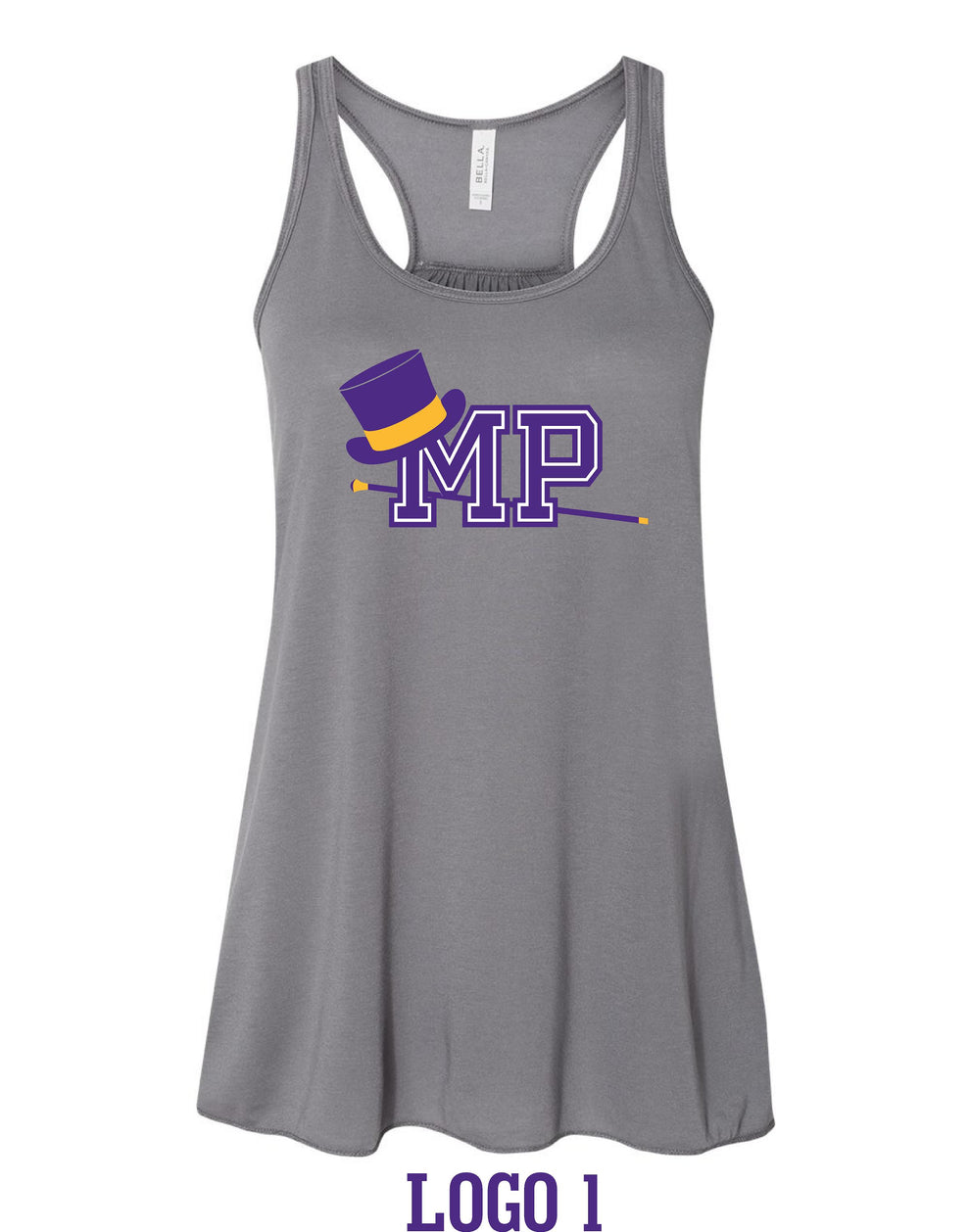 Mount Pulaski Toppers BELLA + CANVAS - Women's Flowy Racerback Tank (P ...