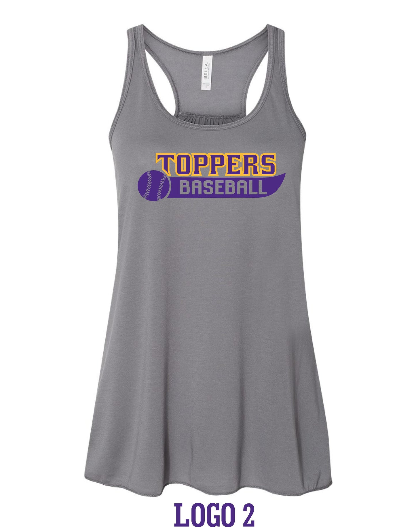 Mount Pulaski Toppers BELLA + CANVAS - Women's Flowy Racerback Tank (P.8800)
