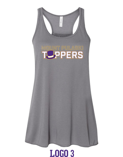 Mount Pulaski Toppers BELLA + CANVAS - Women's Flowy Racerback Tank (P.8800)