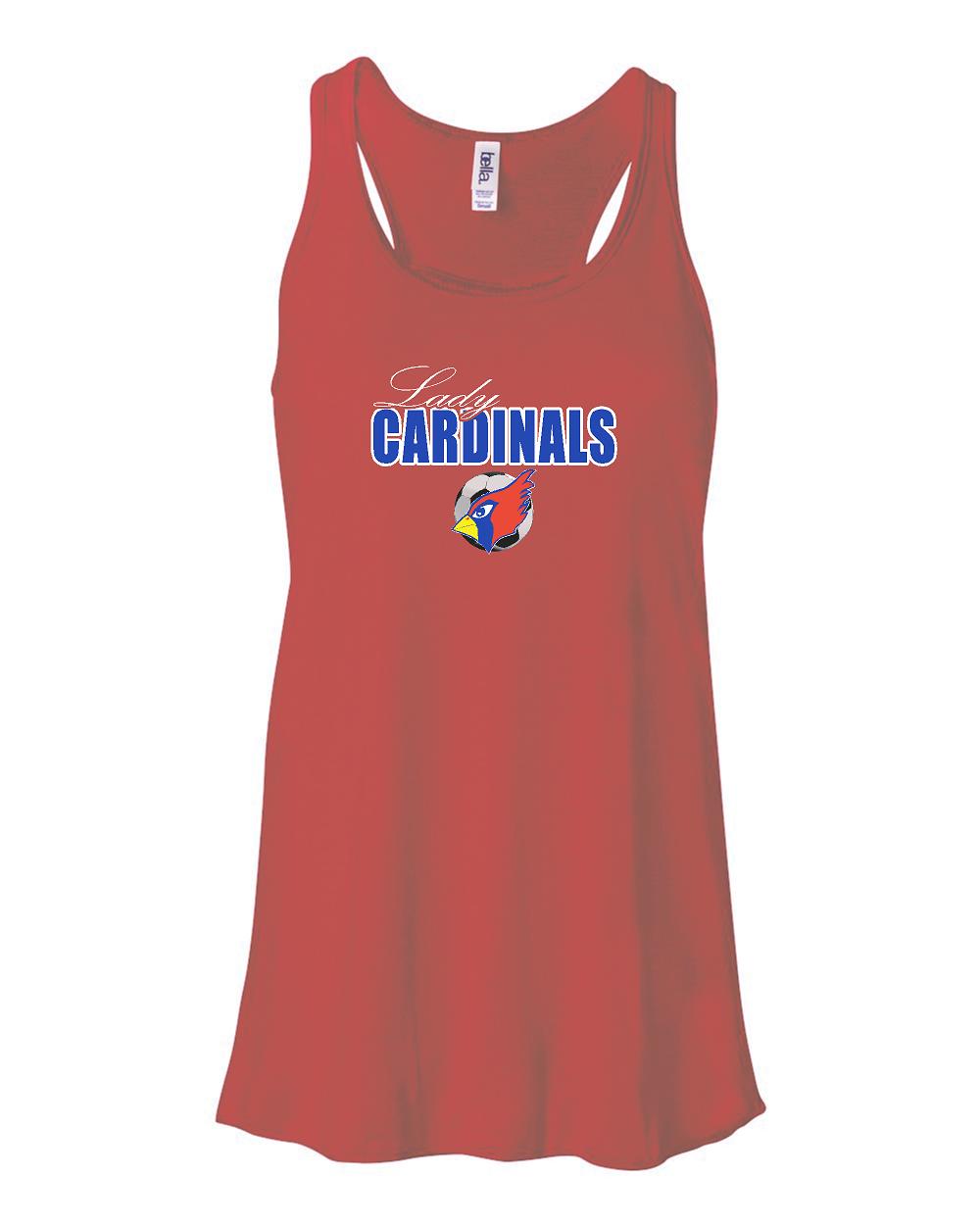 PLEASANT PLAINS GIRLS SOCCER Bella Flowy Racerback Tank (P.8800)