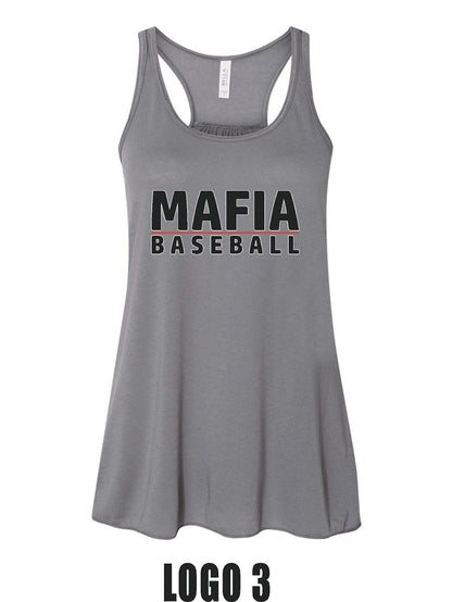 MAFIA BASEBALL BELLA + CANVAS - Women's Flowy Racerback Tank (P.8800)