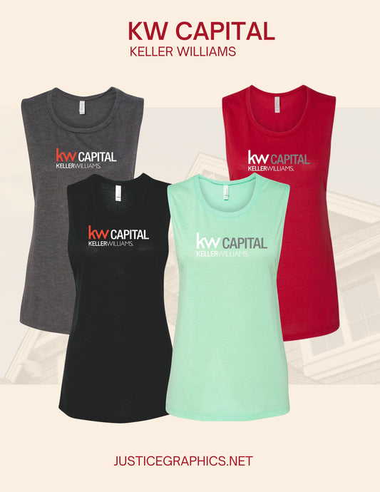 KW CAPITAL BELLA + CANVAS - Women's Flowy Scoop Muscle Tank - (E.8803)