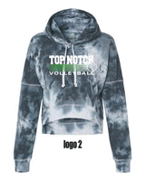 TOP NOTCH VOLLEYBALL Women's Crop Hooded Sweatshirt (P.8853)