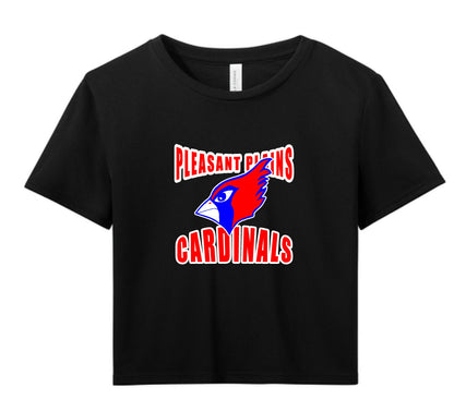 PP CARDINALS BELLA + CANVAS - Women’s Flowy Crop Tee (P.8882)