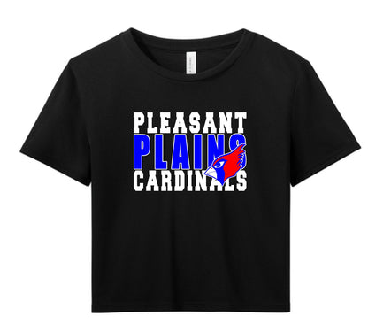 PP CARDINALS BELLA + CANVAS - Women’s Flowy Crop Tee (P.8882)