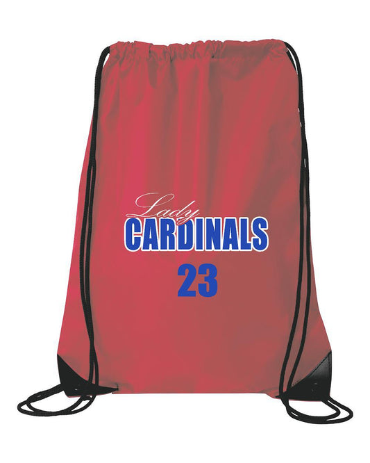 PLEASANT PLAINS GIRLS SOCCER CINCH BAG - (P.8886)