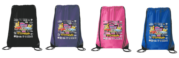22ND ANNUAL ROUTE 66 MOTHER ROAD FESATIVAL 2023 Drawstring Backpack (P.8886)
