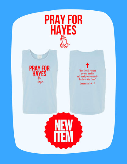 Pray For Hayes Comfort Colors® Heavyweight Ring Spun Tank Top (P. 9360)