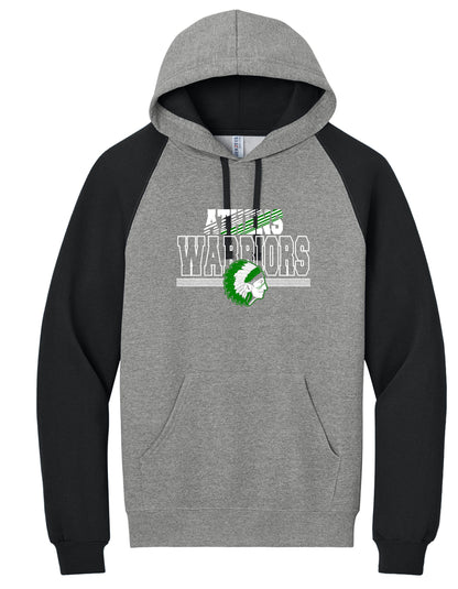 ATHENS BOOSTERS Jerzees® Unisex NuBlend® Colorblock Raglan Hoodie Sweatshirt (P.96C)