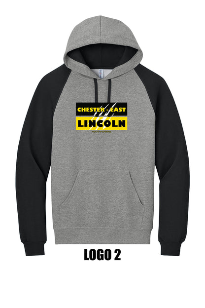 Chester-East Lincoln Jerzees® Unisex NuBlend® Colorblock Raglan Hoodie Sweatshirt (P.96C)
