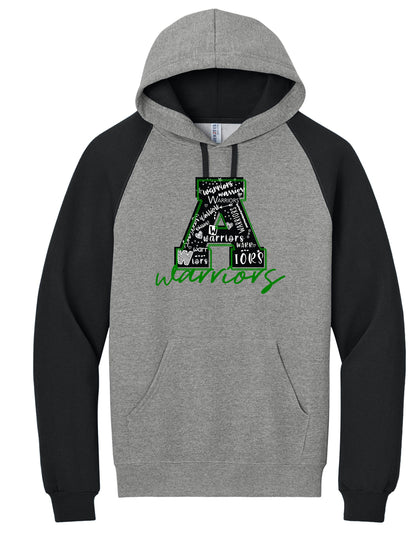 ATHENS BOOSTERS Jerzees® Unisex NuBlend® Colorblock Raglan Hoodie Sweatshirt (P.96C)