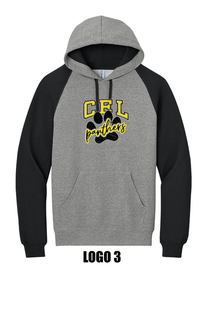 Chester-East Lincoln Jerzees® Unisex NuBlend® Colorblock Raglan Hoodie Sweatshirt (P.96C)