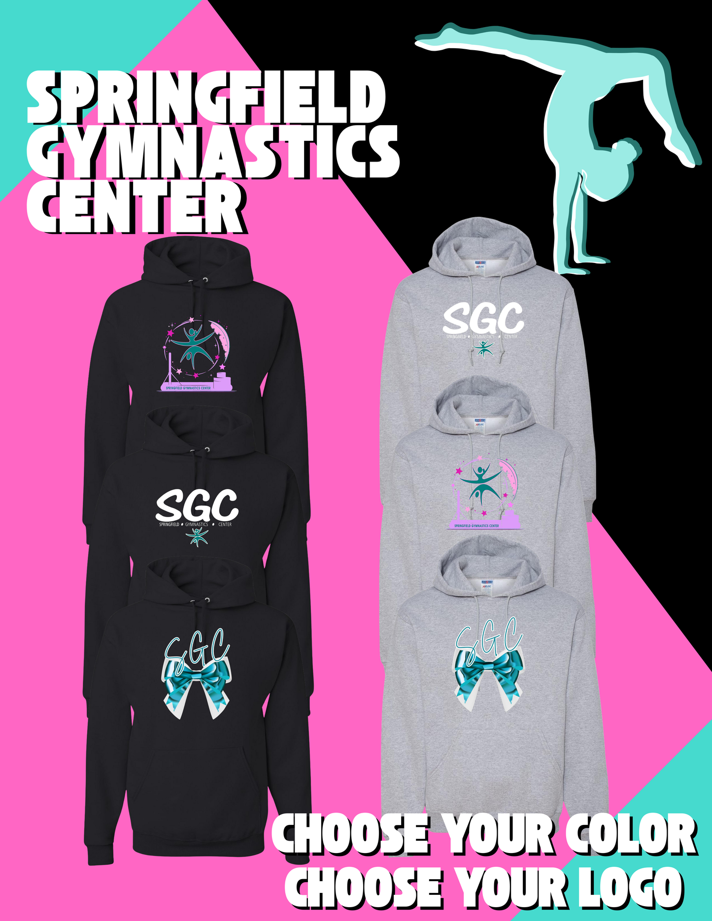 SPRINGFIELD GYMNASTICS CENTER UNISEX HOODIE (P.996MR/996YR)