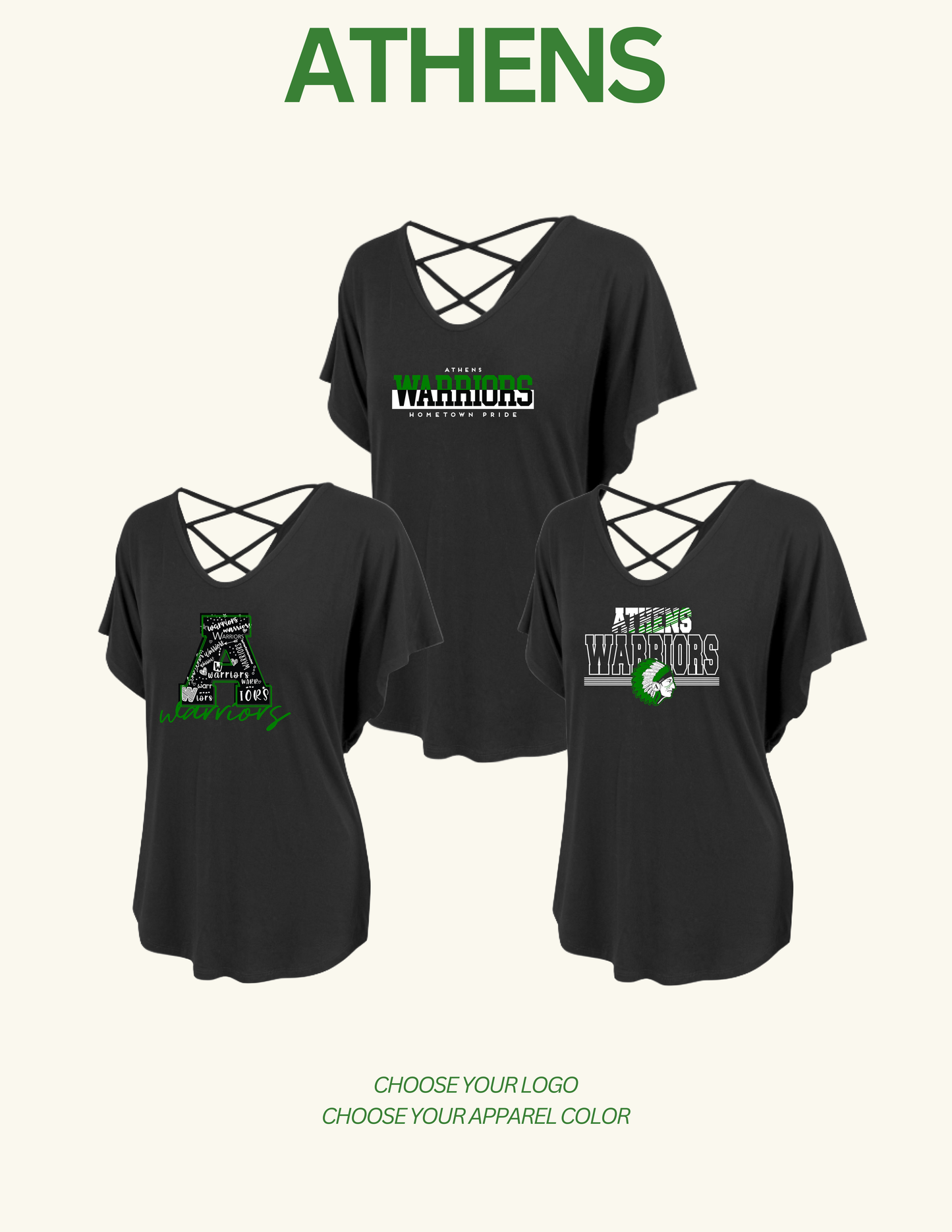 ATHENS BOOSTERS WOMENS DOLMAN T-SHIRT (P.ABB.ANNALEE)