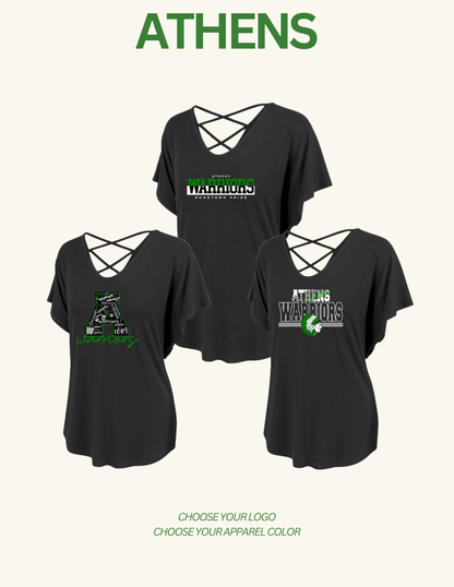 ATHENS BOOSTERS WOMENS DOLMAN T-SHIRT (P.ABB.ANNALEE)