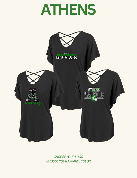 ATHENS BOOSTERS WOMENS DOLMAN T-SHIRT (P.ABB.ANNALEE)