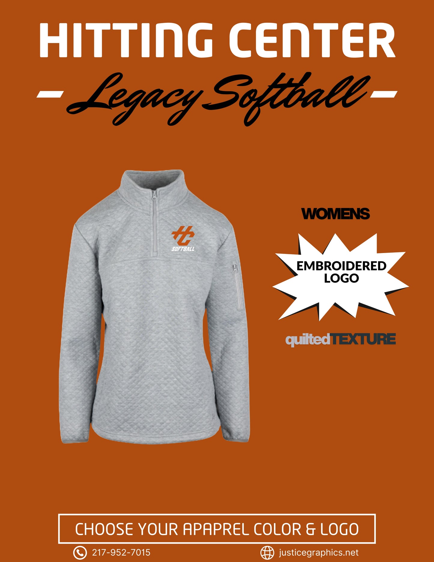 Hitting Center Legacy Softball WOMEN'S QUILTED JACKET (E.ABB.ATHENA)