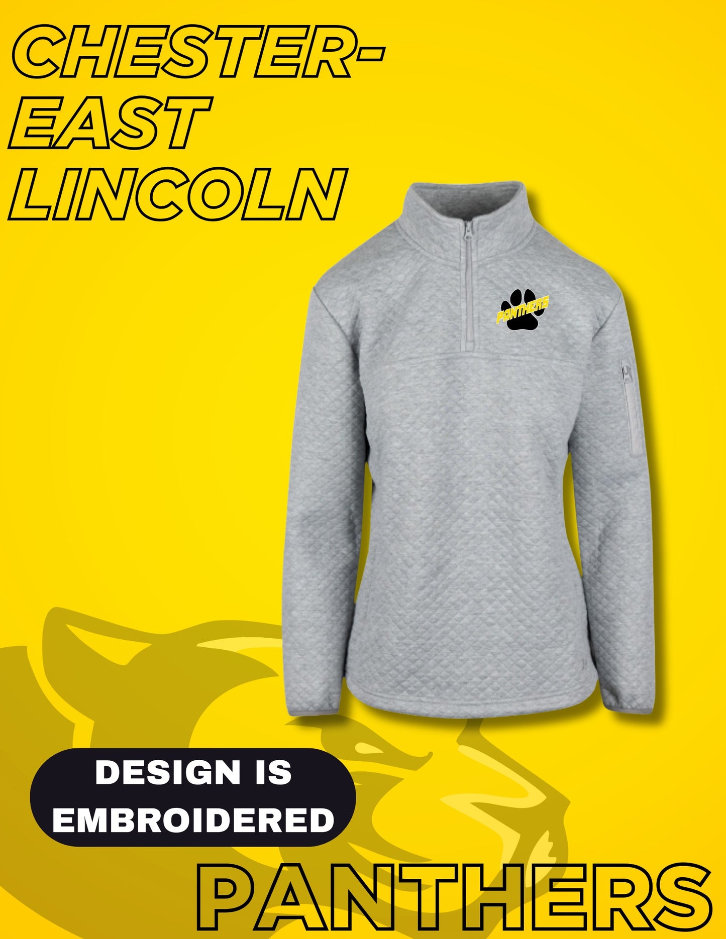 Chester-East Lincoln WOMEN'S QUILTED 1/4 ZIP (E.ABB.ATHENA)