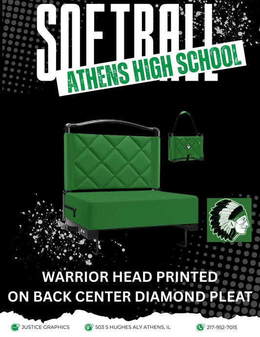 Athens High School Softball Athletic Specialties Cushioned Stadium Seat (AZ.KAG)