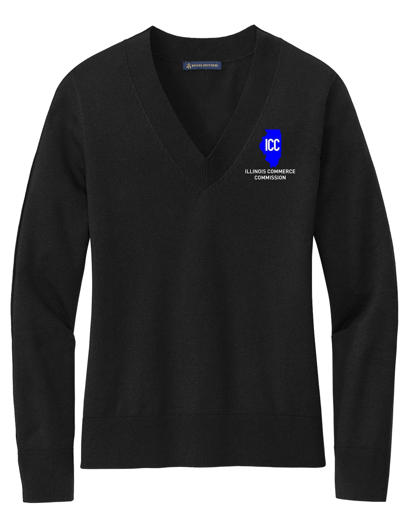Illinois Commerce Commission Brooks Brothers® Women’s Cotton Stretch V-Neck Sweater (E.BB18401)