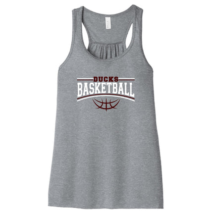 Havana Ducks Jr. High Basketball BELLA + CANVAS - Women's Flowy Racerback Tank (P.BC8800)