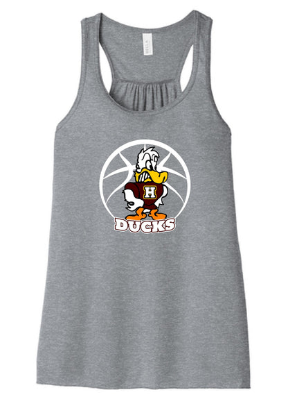 Havana Ducks Jr. High Basketball BELLA + CANVAS - Women's Flowy Racerback Tank (P.BC8800)