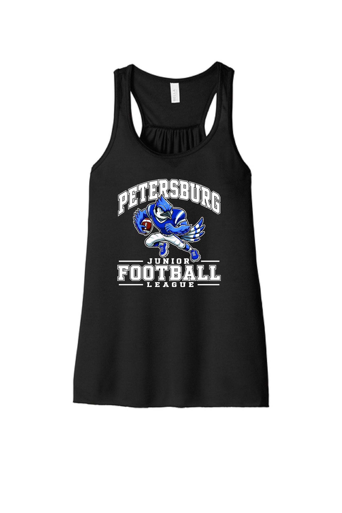 Petersburg Junior Football League BELLA + CANVAS - Women's Flowy Racerback Tank (P.BC8800)