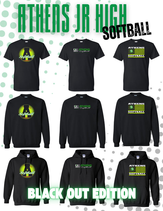 ATHENS JUNIOR HIGH SOFTBALL BLACKOUT COLLECTION (8000/18000/18500)