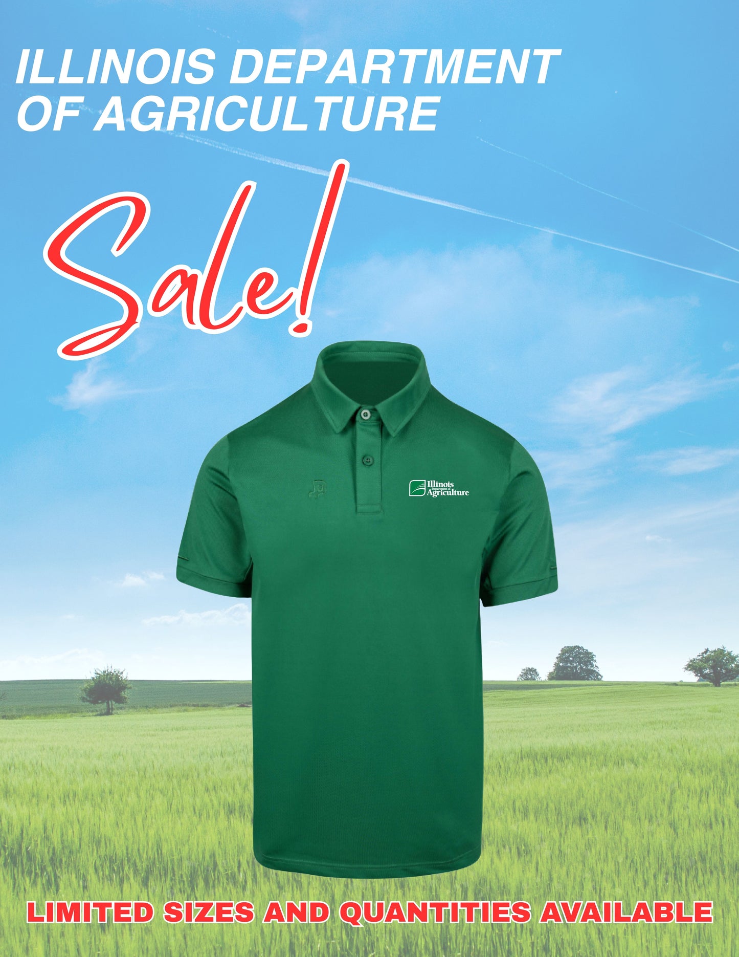 Illinois Department of Agriculture MENS PERFORMANCE POLO (E.ABB.BRENT)