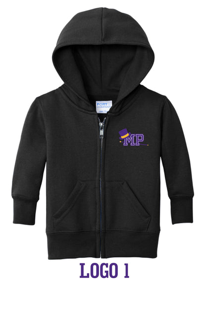 Mount Pulaski Toppers Port & Co™ Infant Core Fleece Full-Zip Hooded Sweatshirt (P.CAR78IZH)