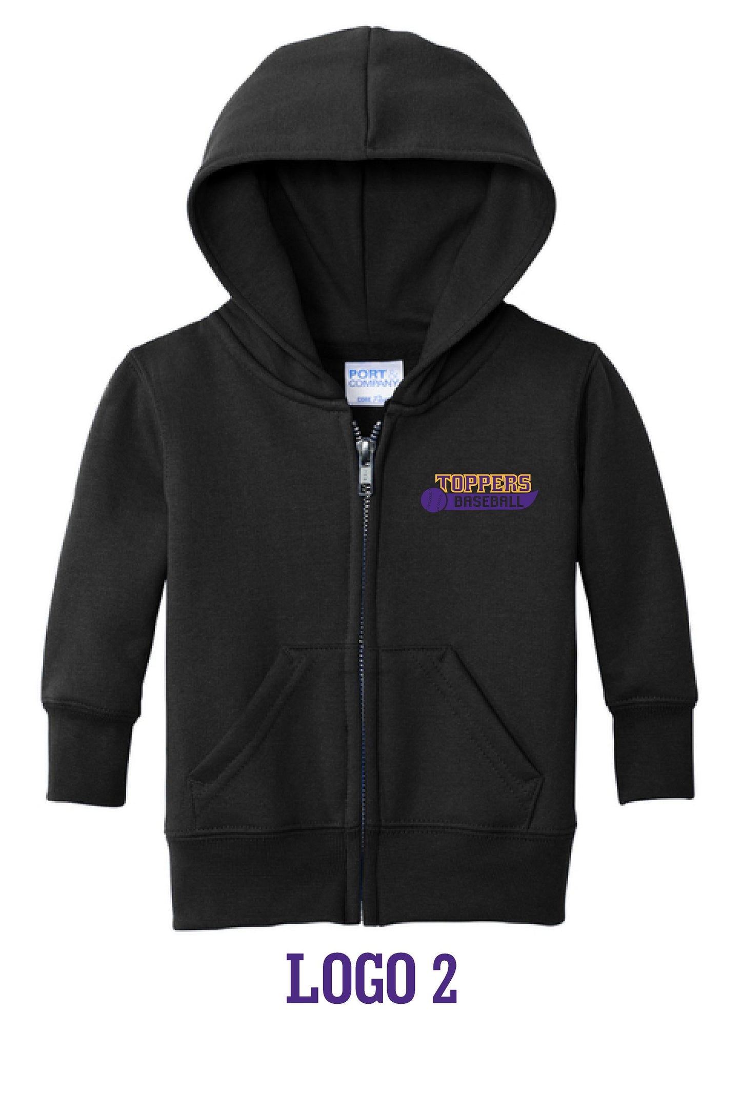 Mount Pulaski Toppers Port & Co™ Infant Core Fleece Full-Zip Hooded Sweatshirt (P.CAR78IZH)