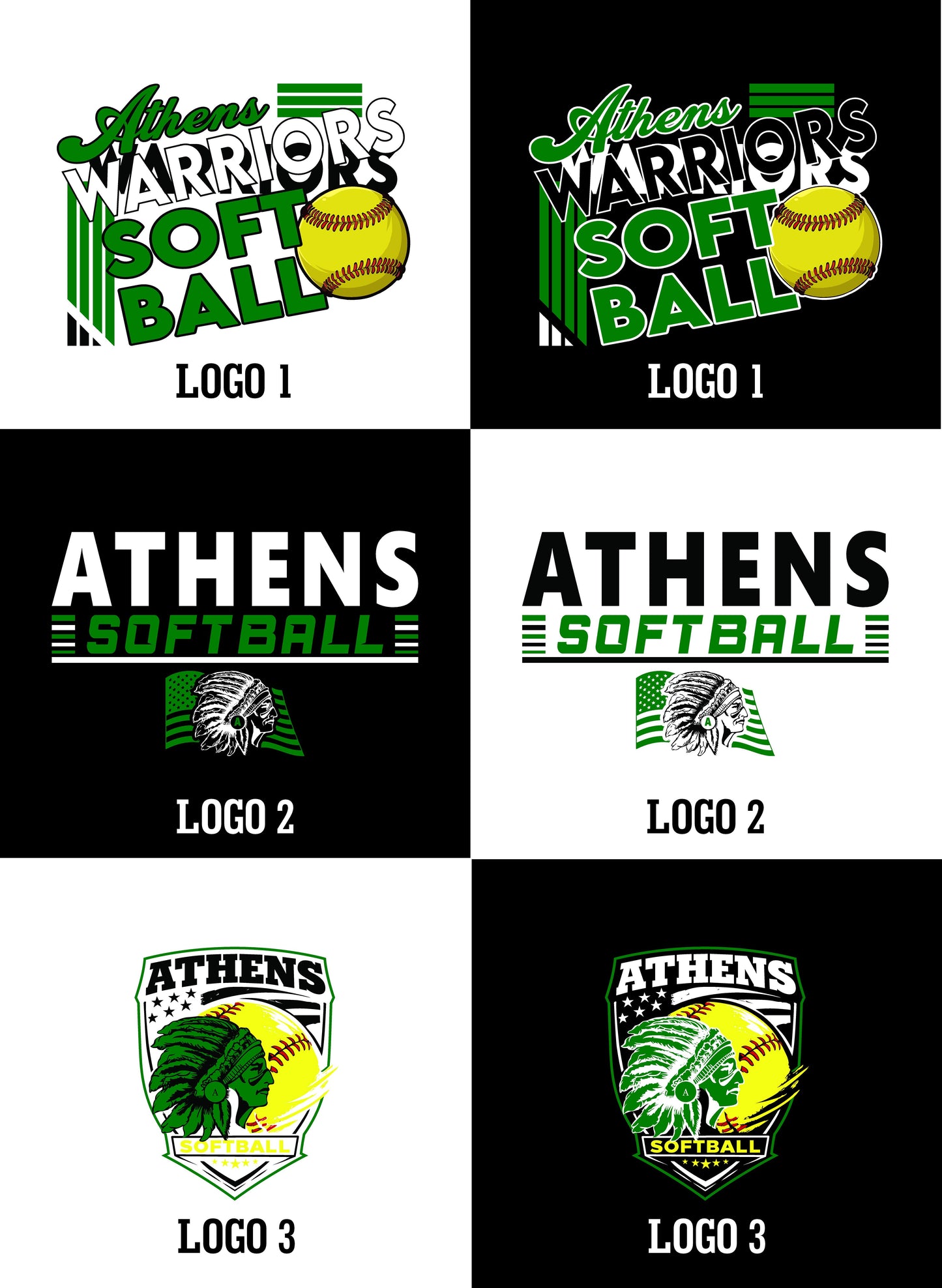 Athens High School Softball T-shirt (P.8000)
