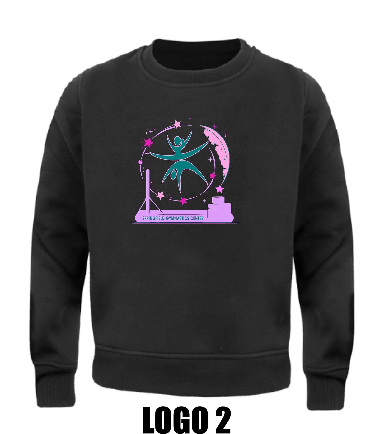 SPRINGFIELD GYMNASTICS CENTER TODDLER/YOUTH CREWNECK SWEATSHIRT (EMB.ABB.COLUMBIA)