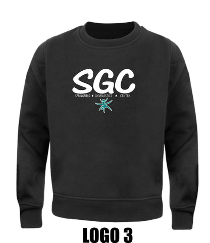 SPRINGFIELD GYMNASTICS CENTER TODDLER/YOUTH CREWNECK SWEATSHIRT (EMB.ABB.COLUMBIA)