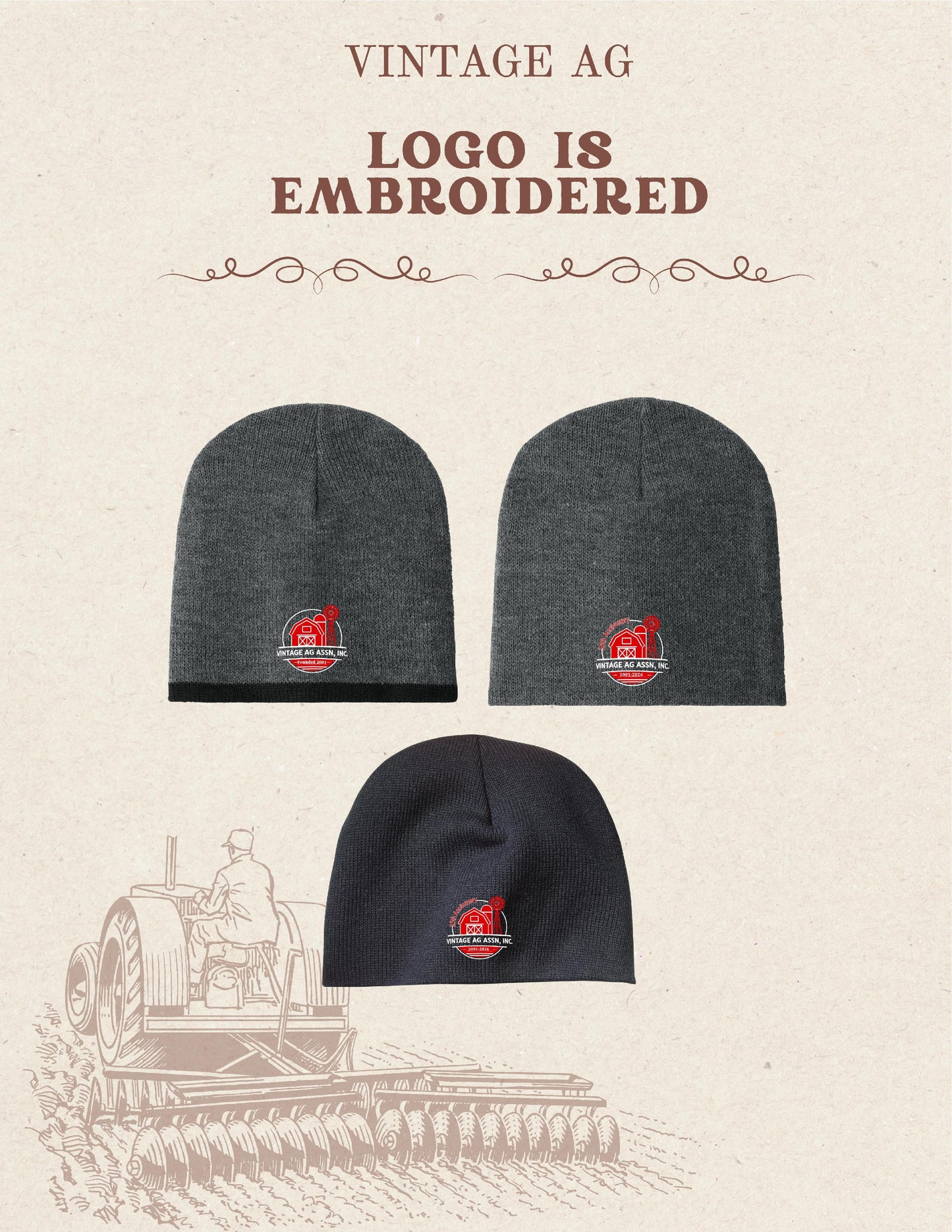 Vintage Ag Association Port Authority® Beanie Cap (E.CP91)