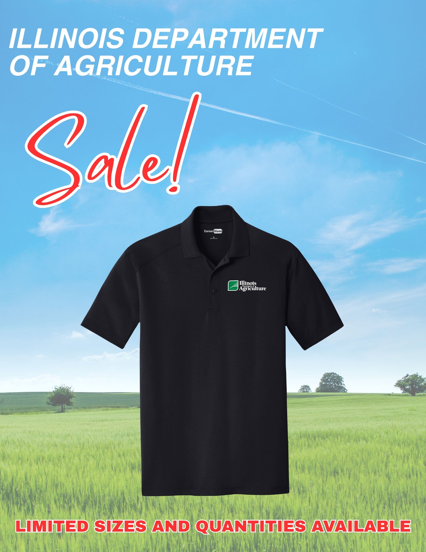 Illinois Department of Agriculture CornerStone® Select Lightweight Snag-Proof Polo (E. CS418)