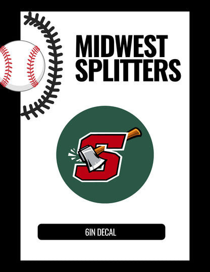 MIDWEST SPLITTERS CAR WINDOW DECAL