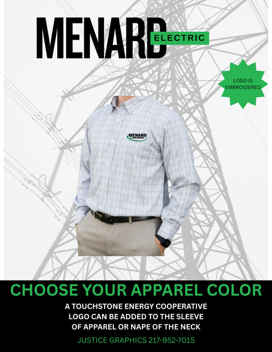 Menard Electric Cooperative  Delta Men's Button Down 2.0 (E. ABB. Delta)