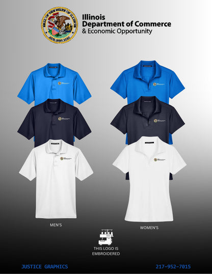 IDCEO CrownLux Performance® Plaited Polo (E.DG20/DG20W)