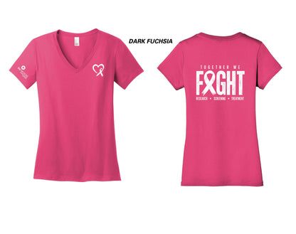 SIU Medicine Simmons Cancer Institute Breast Cancer District ® Women’s Perfect Weight ® V-Neck Tee (P.DM1170L)
