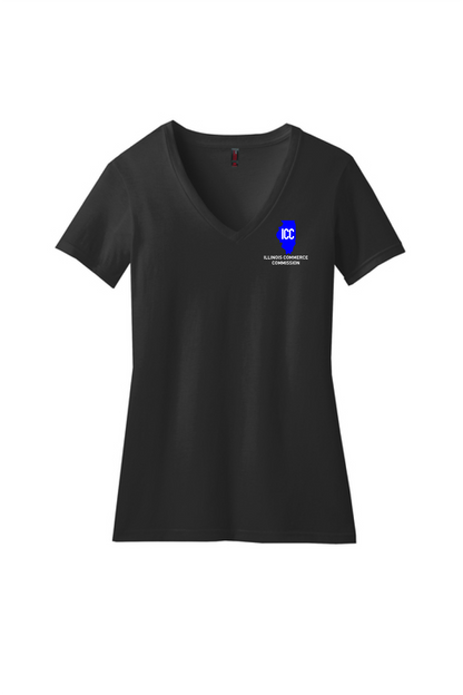 Illinois Commerce Commission District ® Women’s Perfect Blend ® V-Neck Tee (E. DM1190L)