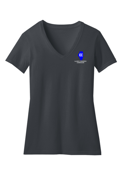 Illinois Commerce Commission District ® Women’s Perfect Blend ® V-Neck Tee (E. DM1190L)